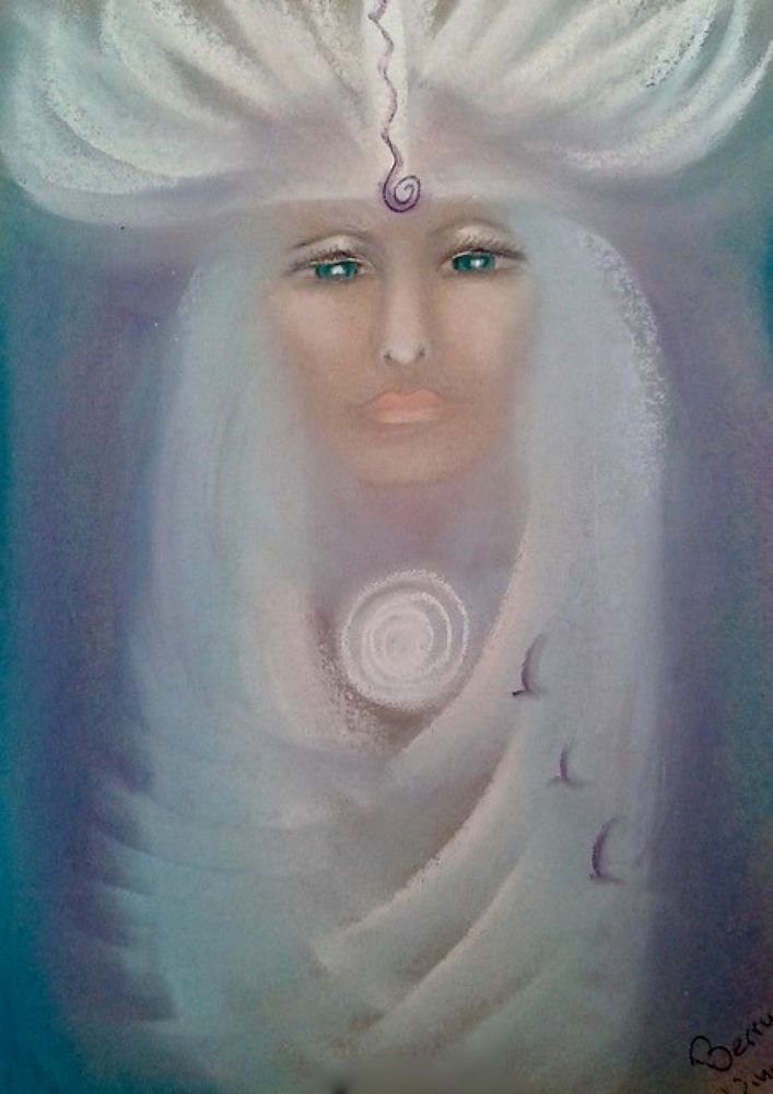 Symbool pasteltekening of Symbool Acryl schilderijtje